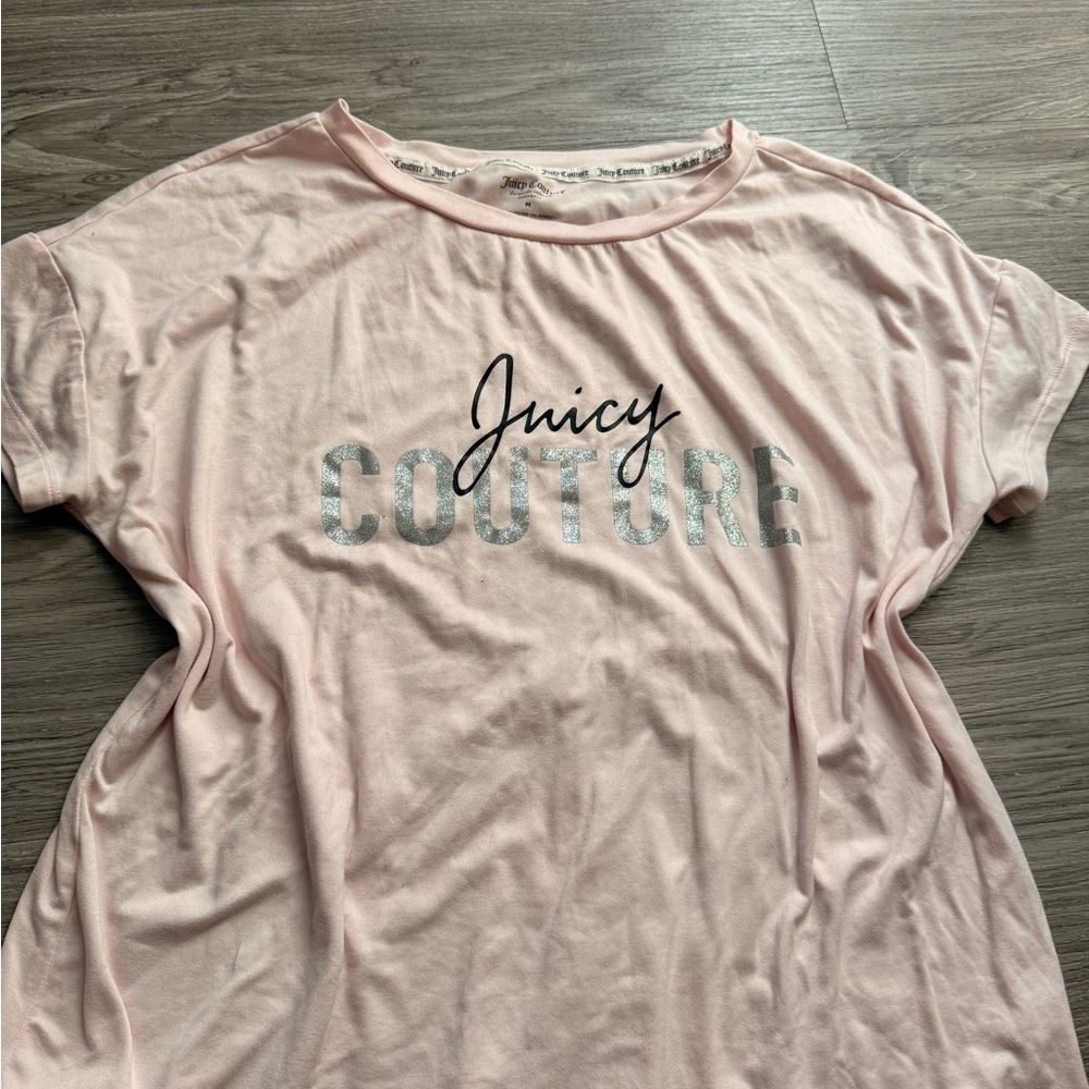 Juicy Couture Light Pink Tee with Silver Logo